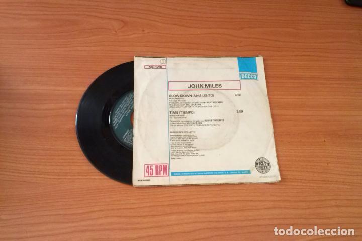 Discos de vinilo: Single - John Miles - Slow Down - Year 1977 - Edition Spanish - Foto 2