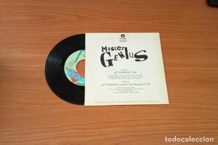 Discos de vinilo: Single - Master Genius - Lets Break - Year 1984 - Edition Spanish - Foto 2