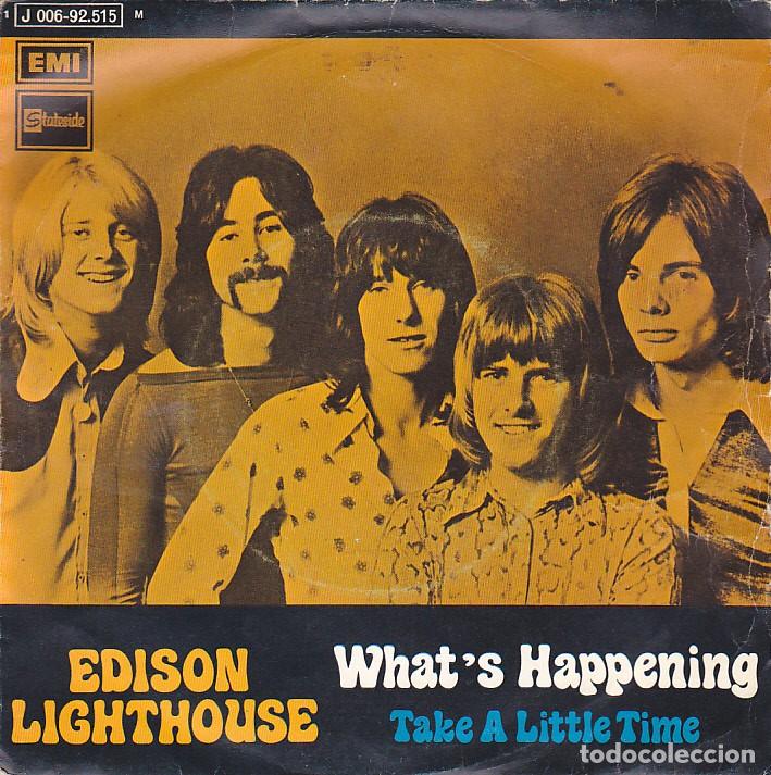 Discos de vinilo: single edison lighthouse whats happening - Foto 1