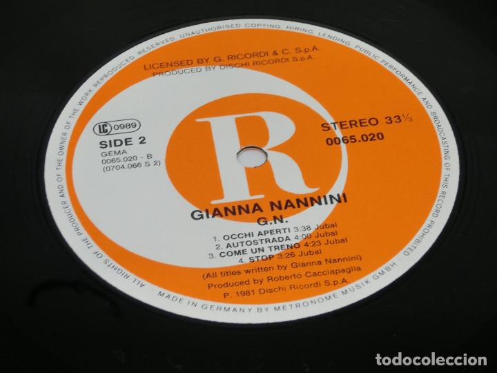 Discos de vinilo: LP - GIANNA NANNINI - G. N. - 1981 - Foto 4