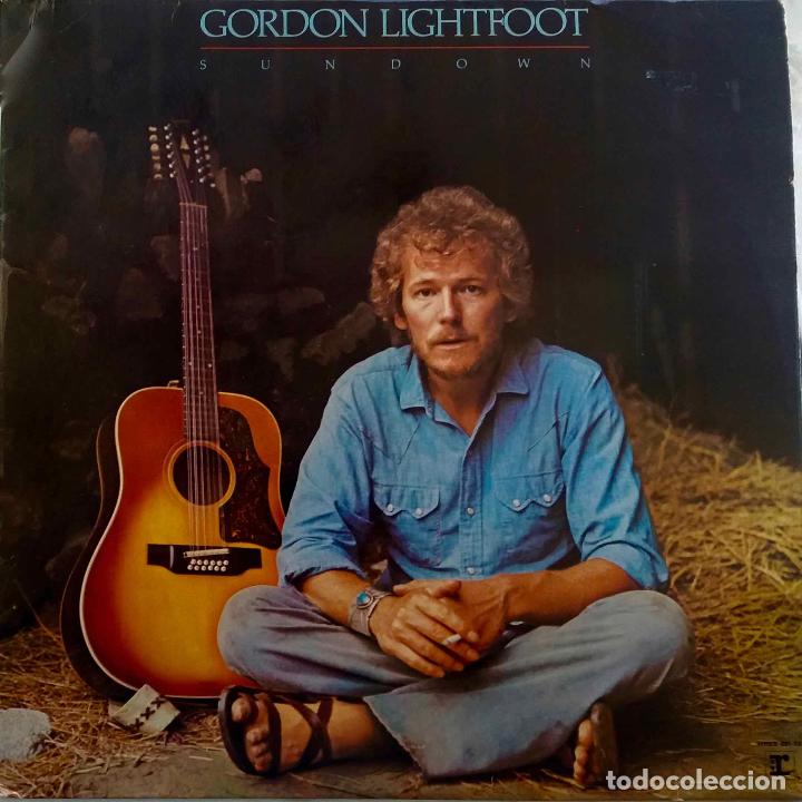 Discos de vinilo: GORDON LIGHTFOOT, SUNDOWN. LP ORIGINAL ESPA&Ntilde;A - Foto 1