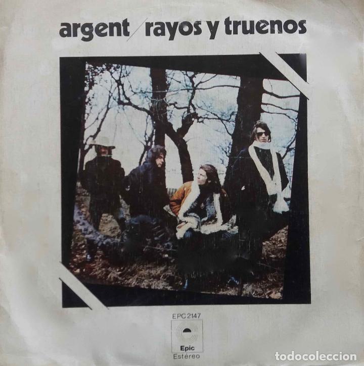 Discos de vinilo: ARGENT. RAYOS Y TRUENOS. SINGLE ESPA&Ntilde;A - Foto 1