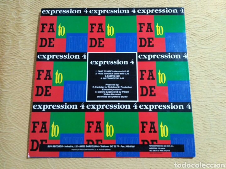 Discos de vinilo: Expression 4 - Fade To Grey - Foto 2
