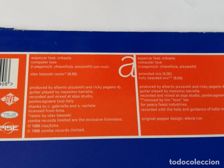 Discos de vinilo: Supercar Feat. Mikaela - Computer Love - 1999 - Foto 2
