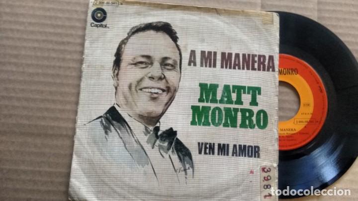 Discos de vinilo: SINGLE (VINILO) DE  MATT MONRO A&Ntilde;OS 70 - Foto 1