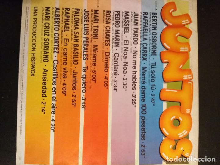 Discos de vinilo: JUNTOS LP MIX - Foto 2