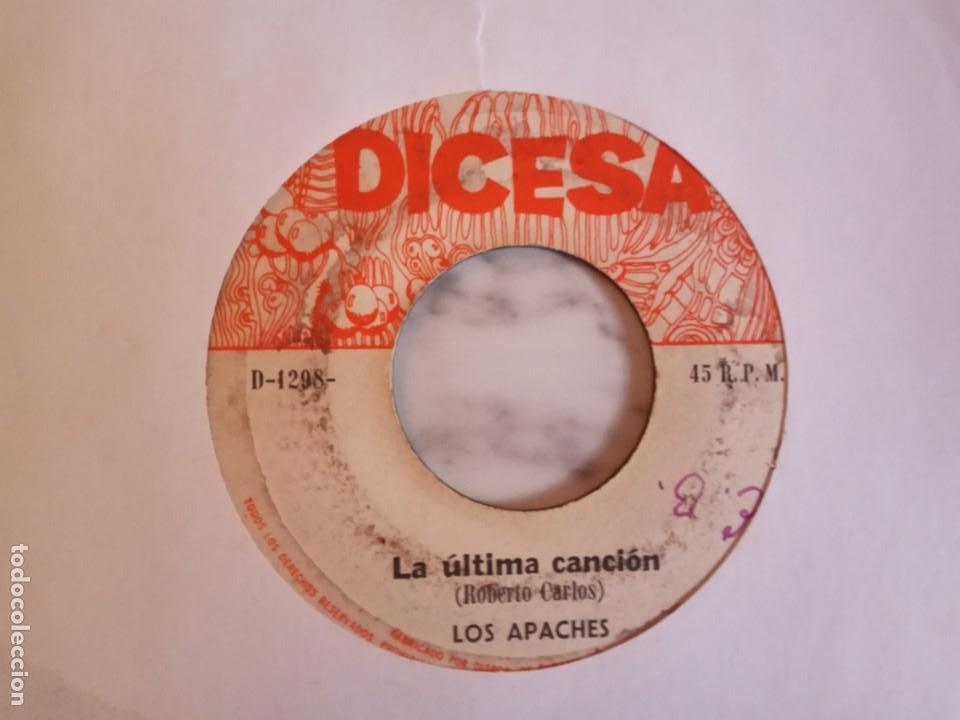 Discos de vinilo: LOS APACHES ENAMORADO DEL AMOR/LA ÚLTIMA CANCIÓN LATIN BEAT SALVADOR ORIGINAL PANAMÁ 1971 VG/VG- - Foto 2 - 162268962