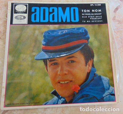 Discos de vinilo: ADAMO - TON NOM + 3 - EP 1966 - Foto 1