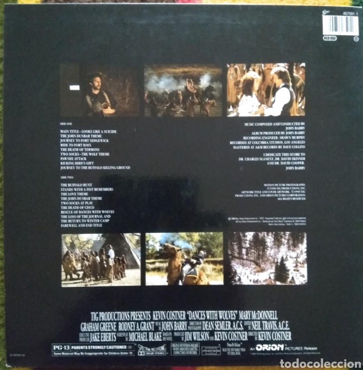 Discos de vinilo: Dances with wolves John Barry - Foto 2