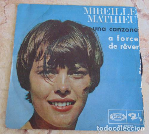 Discos de vinilo: Mireille Mathieu &ndash; Una Canzone - SINGLE - Foto 1