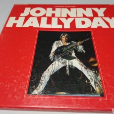 Discos de vinilo: JOHNNY HALLYDAY ‎– COFFRET 3 DISQUES - CAJA CON 3 LPS VINILO. BUEN ESTADO