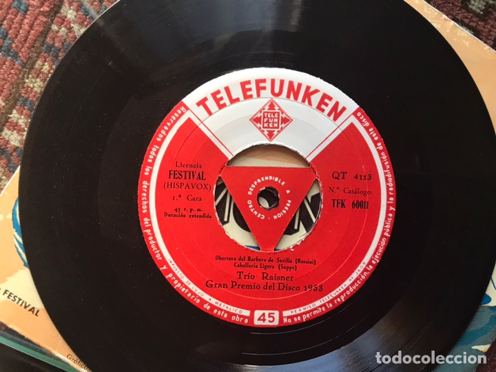 Discos de vinilo: 4 x arm&oacute;nica. Tr&iacute;o Raisner - Foto 3