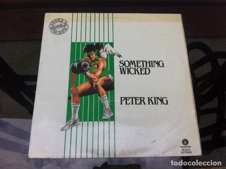 Discos de vinilo: MAXI SINGLE.  PETER KING.  SOMETHING WICKED. 1986, ESPA&Ntilde;A - Foto 1