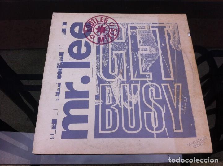 Discos de vinilo: MAXI SINGLE. MR. LEE.  GET BUSY.  1990, ESPA&Ntilde;A - Foto 1