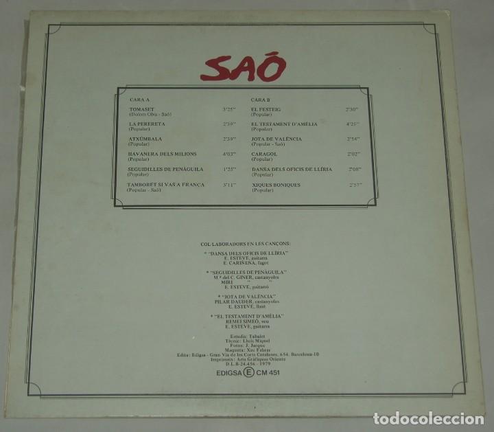 Discos de vinilo: SAO - LA PERERETA - EDIGSA - 1979 + INSERT - Foto 2