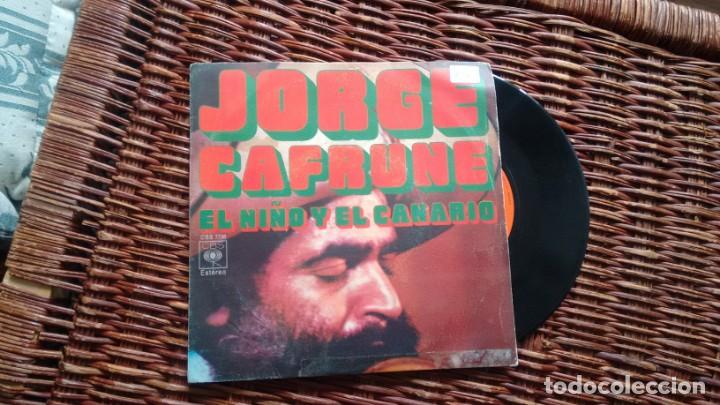 Discos de vinilo: SINGLE (VINILO) DE  JORGE CAFRUNE A&Ntilde;OS 70 - Foto 1