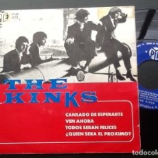 Discos de vinilo: THE KINKS, TIRED OF WAITING FOR YOU, COME ON NOW, WHO'LLBE THE NEXT IN LINE +1