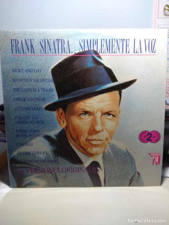 Discos de vinilo: DOBLE LP FRANK SINATRA : SIMPLEMENTE LA VOZ ( 24 CANCIONES INOLVIDABLES ) - Foto 1