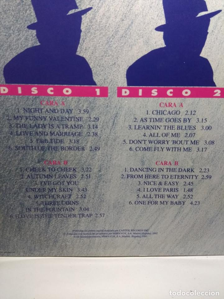 Discos de vinilo: DOBLE LP FRANK SINATRA : SIMPLEMENTE LA VOZ ( 24 CANCIONES INOLVIDABLES ) - Foto 2