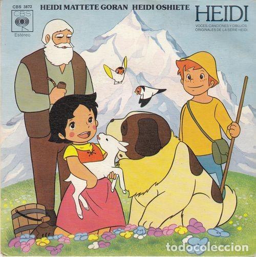 Discos de vinilo: HEIDI MATTETE GORAN - SINGLE DE VINILO EDICION ESPA&Ntilde;OLA CANTADOS EN JAPONES DE LA SERIE DE TVE C-57
