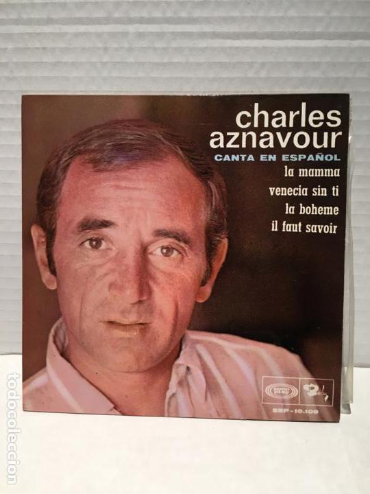Discos de vinilo: SINGLE DE CHARLES AZNAVOUR EN ESPA&Ntilde;OL - Foto 1