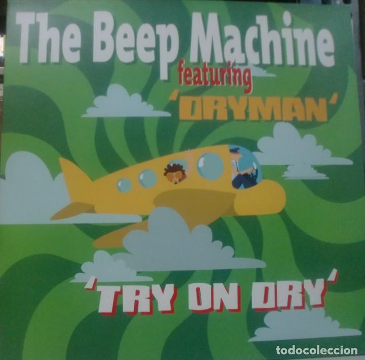 Discos de vinilo: THE BEEP MACHINE FEATURING DRYMAN - TRY ON DRY MAXI SINGLE SPAIN 2001 - Foto 1