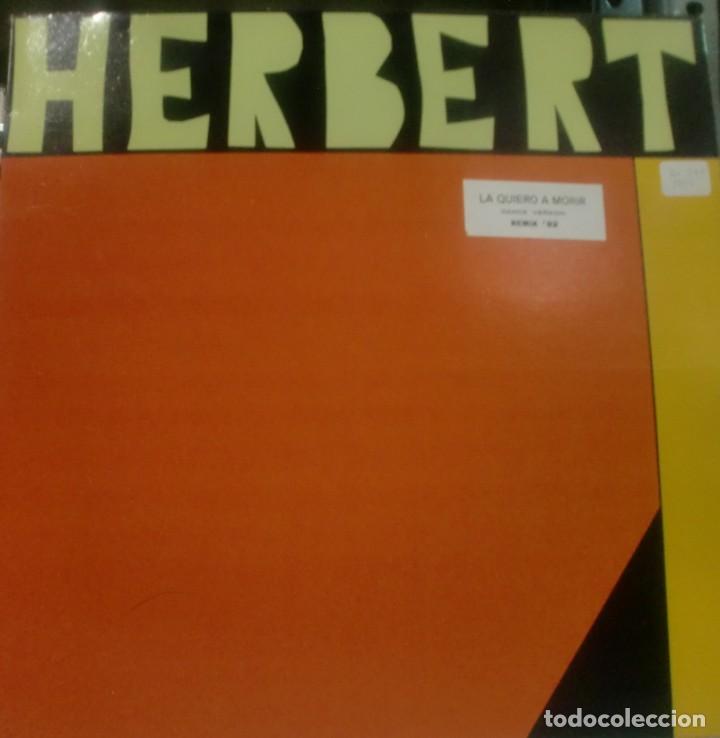 Discos de vinilo: HERBERT - LA QUIERO A MORIR DANCE VERSION REMIX 92 MAXI SINGLE  SPAIN - Foto 1