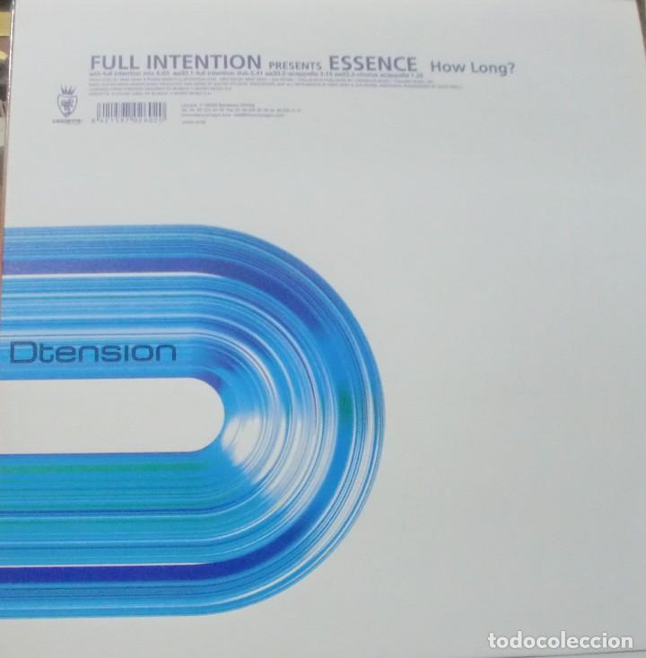 Discos de vinilo: FULL INTENTION PRESENTS ESSENCE - HOW LONG MAXI SINGLE SPAIN 2000 - Foto 1