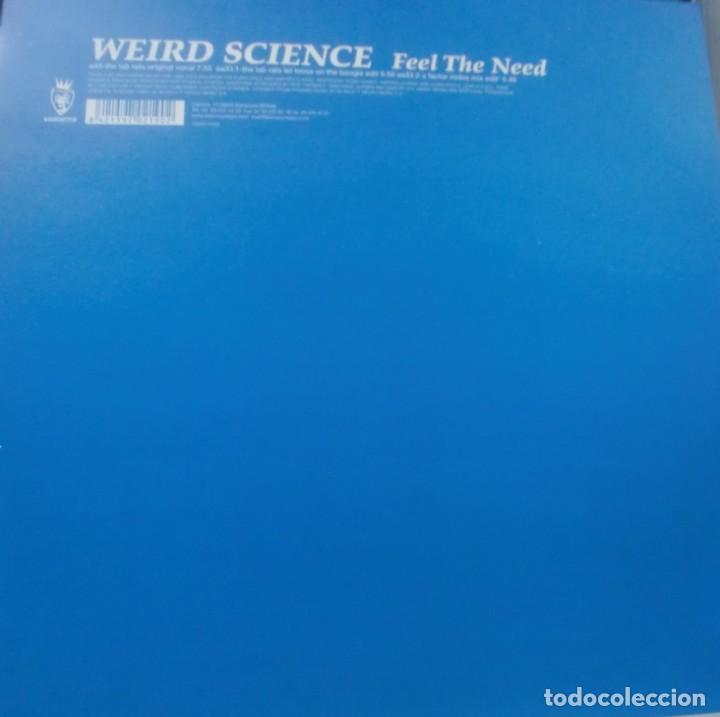 Discos de vinilo: WEIRD SCIENCE - FEEL THE NEED MAXI SINGLE SPAIN 2000 - Foto 1