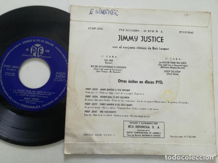 Discos de vinilo: JIMMY JUSTICE - Loop De Loop +3 - EP PYE ESPA&Ntilde;A 1963 - Foto 2