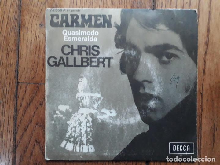 Discos de vinilo: Chris gallbert  -  carmen  +  quasimodo esmeralda - Foto 1