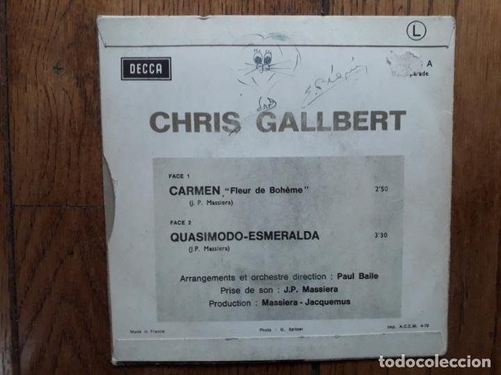 Discos de vinilo: Chris gallbert  -  carmen  +  quasimodo esmeralda - Foto 3