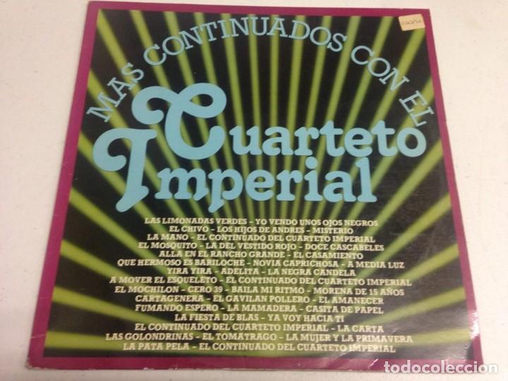 Discos de vinilo: Cuarteto Imperial &lrm;&ndash; Mas Continuados Con El Cuarteto Imperial - Foto 1