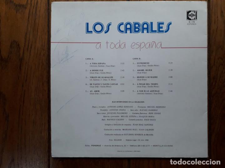 Discos de vinilo: Los cabales - a toda espa&ntilde;a - Foto 2