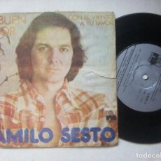 Discos de vinilo: CAMILO SESTO - ES MI BUEN AMOR (MI BUEN AMOR) - MUY RARO SINGLE BOLIVIANO 33 - ARIOLA - ERROR - LEER. Lote 163747618