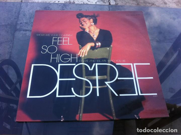 Discos de vinilo: MAXI SINGLE.  DESREE.  FEEL SO HIGH. 1991, ESPA&Ntilde;A - Foto 1