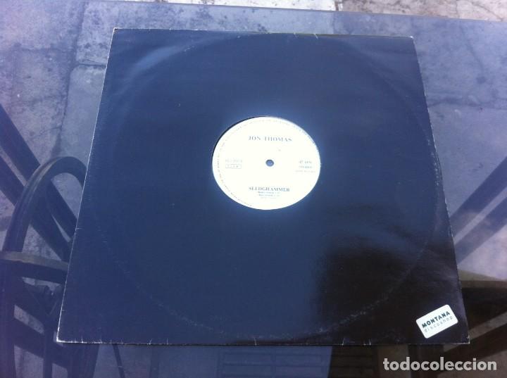 Discos de vinilo: MAXI SINGLE. JON THOMAS.  SLEDGHAMMER. MADE IN ITALY
