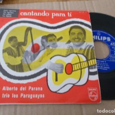 Discos de vinilo: LUIS ALBERTO DEL PARANA Y SU TRIO LOS PARAGUAYOS, CANTANDO PARA TÍ. DULCE ESPERANZA, TÚS LAGRIMAS, . Lote 164068998