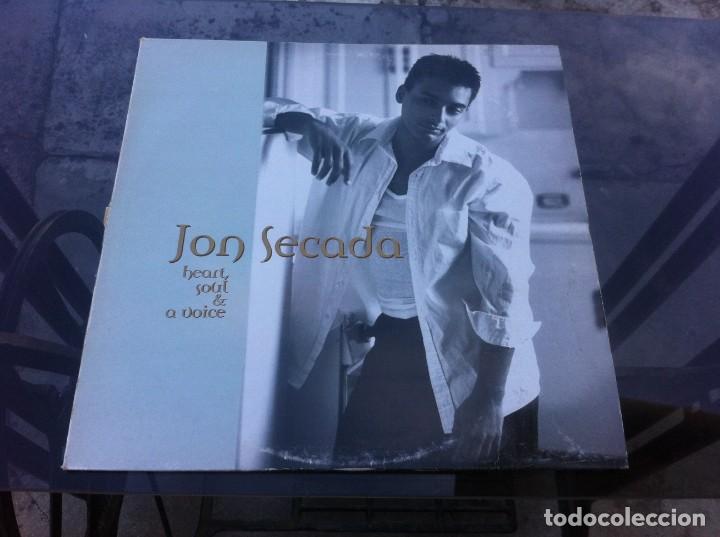 Discos de vinilo: JON SECADA. HEART, SOUL & VICE (LP) 1994, ESPA&Ntilde;A - Foto 1