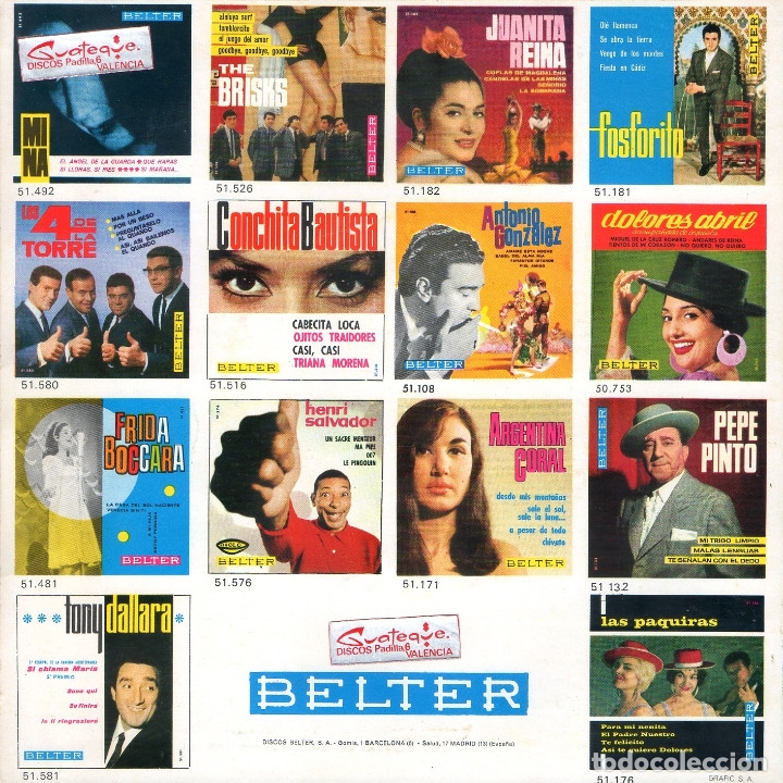 Discos de vinilo: MEMO REMIGI 1966 BELTER 51.708 - Foto 2