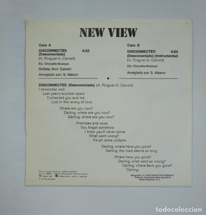 Discos de vinilo: NEW VIEW. - DISCONNECTED. SINGLE. TDKDS13 - Foto 2