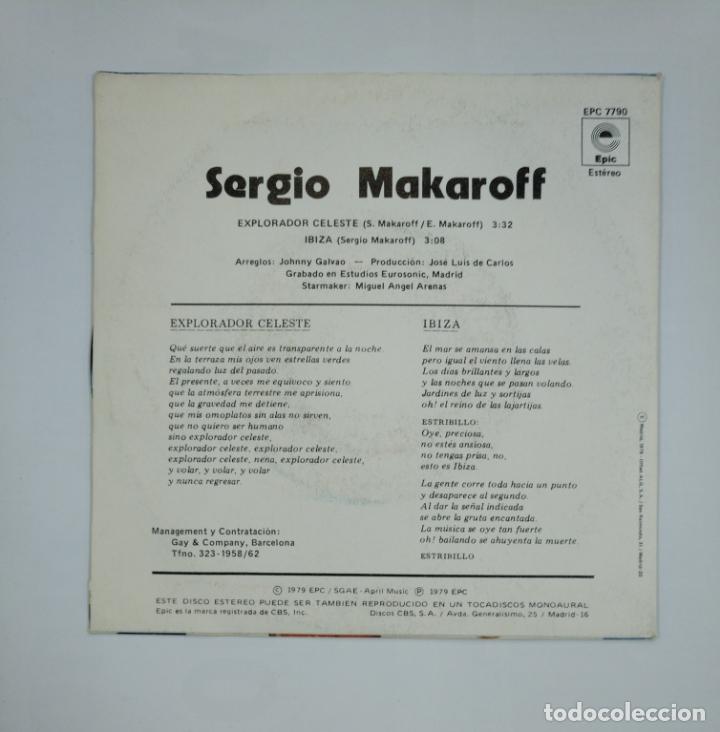 Discos de vinilo: SERGIO MAKAROFF. EXPLORADOR CELESTE -. SINGLE. TDKDS13 - Foto 2