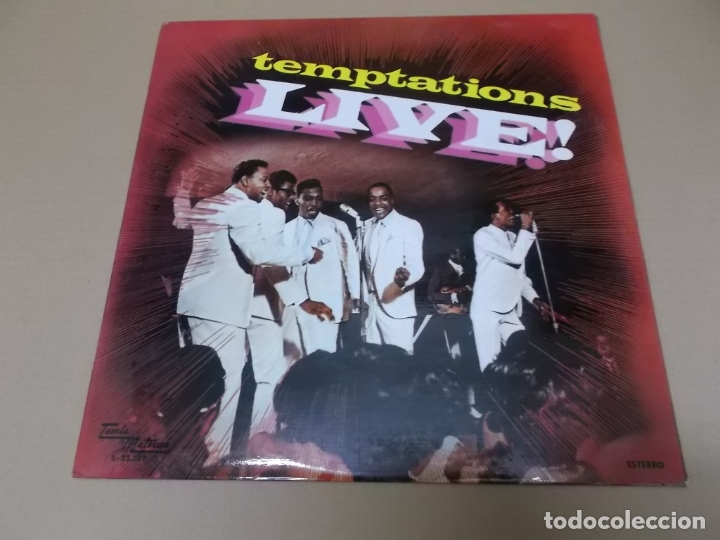 Discos de vinilo: THE TEMPTATIONS (LP) LIVE A&Ntilde;O 1974 - Foto 1