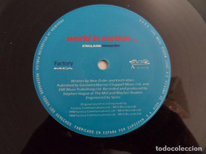 Discos de vinilo: NEW ORDER - WORLD IN MOTION - Foto 3