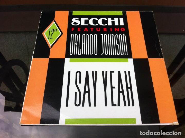 Discos de vinilo: MAXI SINGLE. SECCHI FEATURING ORLANDO JOHNSON. 1990, ESPA&Ntilde;A - Foto 1
