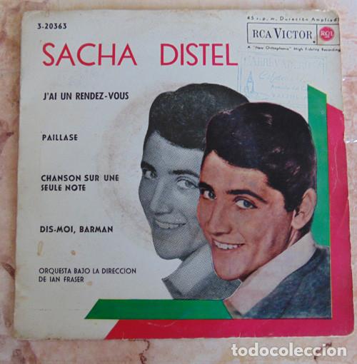 Discos de vinilo: SACHA DISTEL - JAI UN RENDEZVOUS + 3 - EP - Foto 1