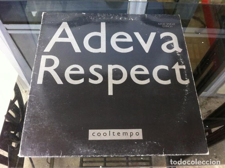 Discos de vinilo: MAXI SINGLE. ADEVA.  RESPECT.  1989, ESPA&Ntilde;A - Foto 1