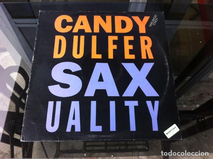 Discos de vinilo: MAXI SINGLE. CANDY DULFER.  SAXUALITY. 1990, ESPA&Ntilde;A - Foto 1
