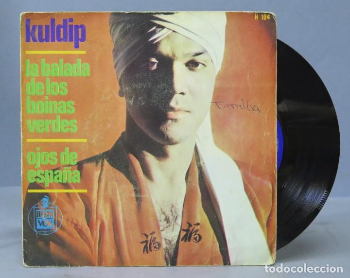 Discos de vinilo: SINGLE. kuldip. la balada de los boinas verdes - Foto 1