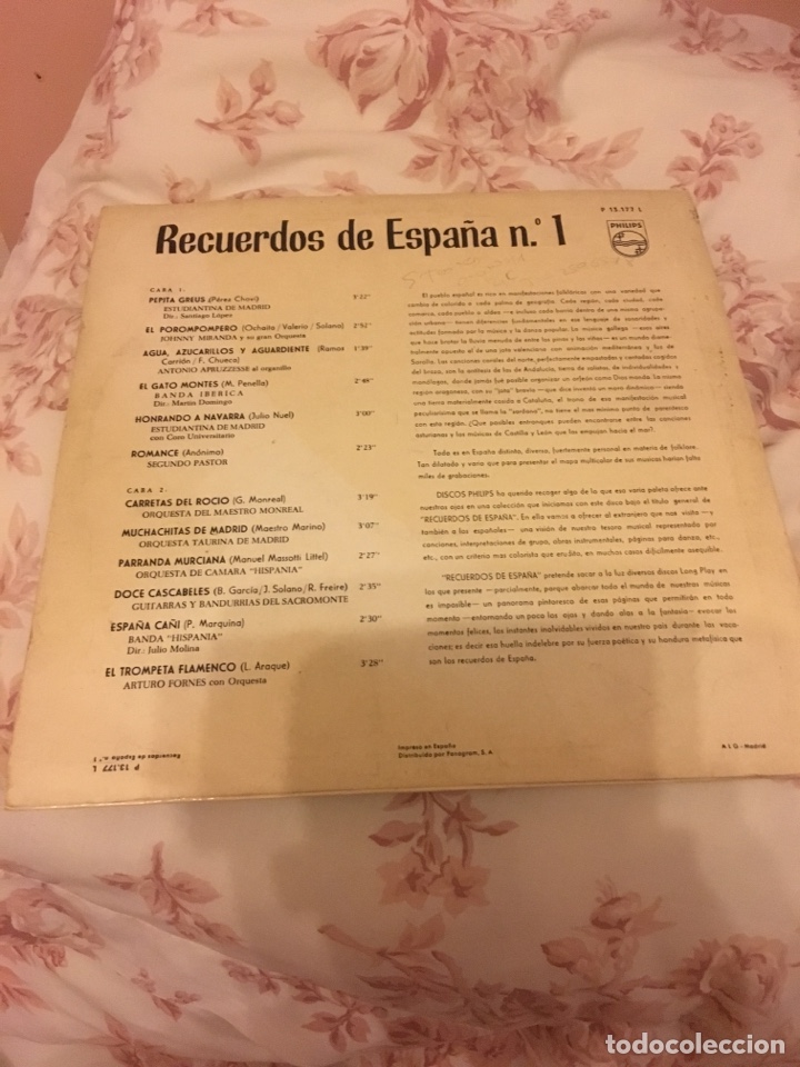 Discos de vinilo: Recuerdos de Espa&ntilde;a N 1 - Foto 2